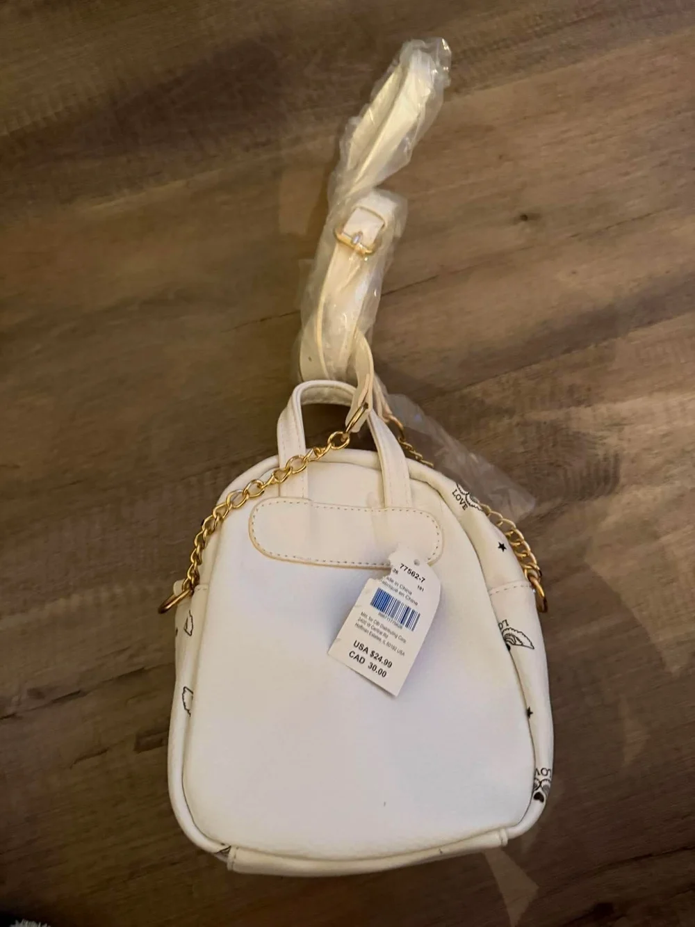 Love Angel Wings Small Mini Backpack White Claire’s NEW Girls Womens $40 MSRP